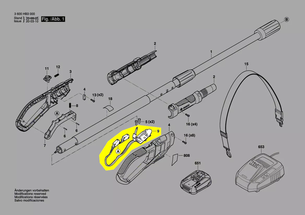 module interrupteur électronique réf. 1 600 A01 DA3 Bosch